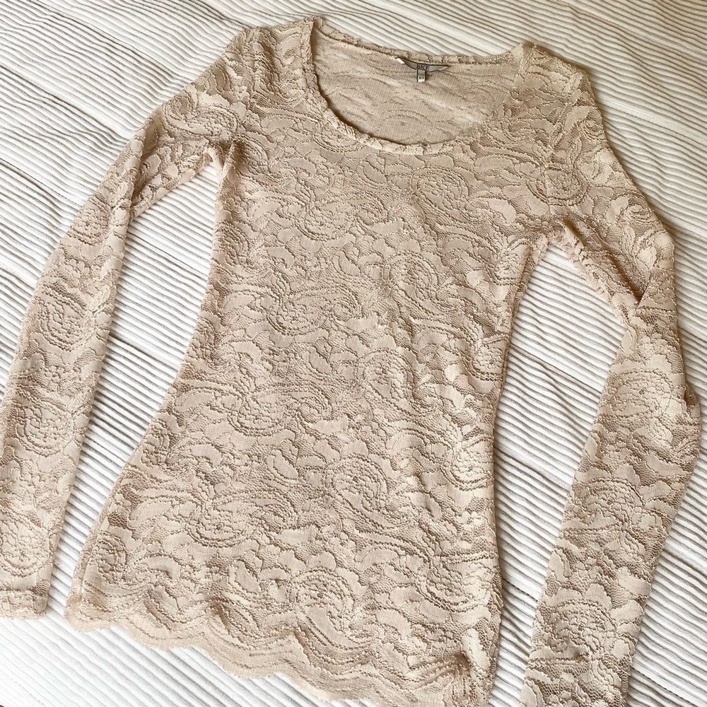 BKE long sleeve lace top